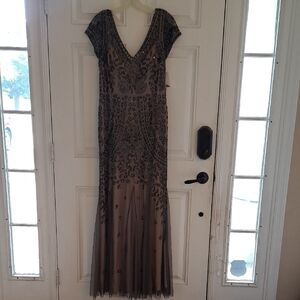 David's Bridal Taupe Size 12 Dress